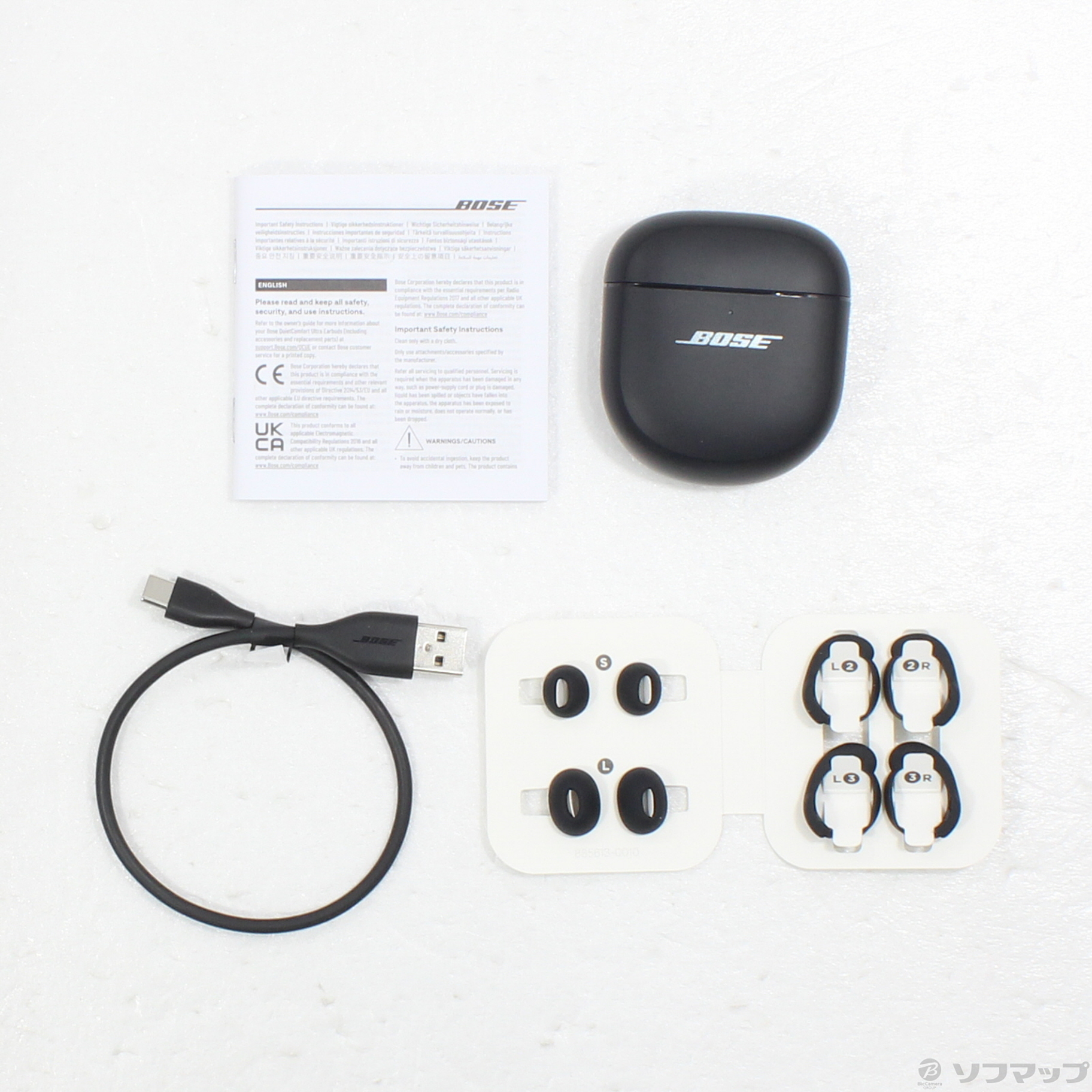 中古】Bose QuietComfort Ultra Earbuds ブラック [2133077108404