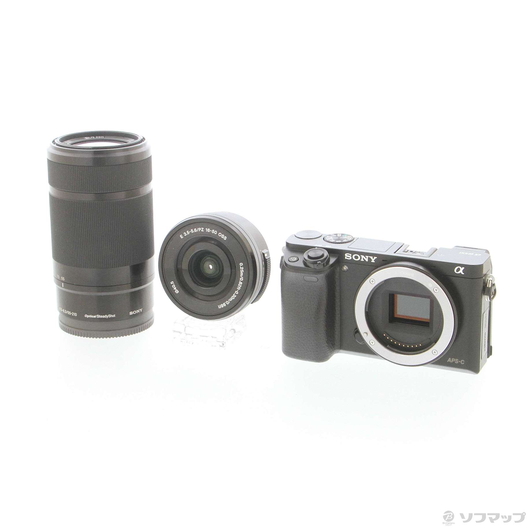 中古】α6000 ILCE-6000Y ブラック ダブルズームレンズキット