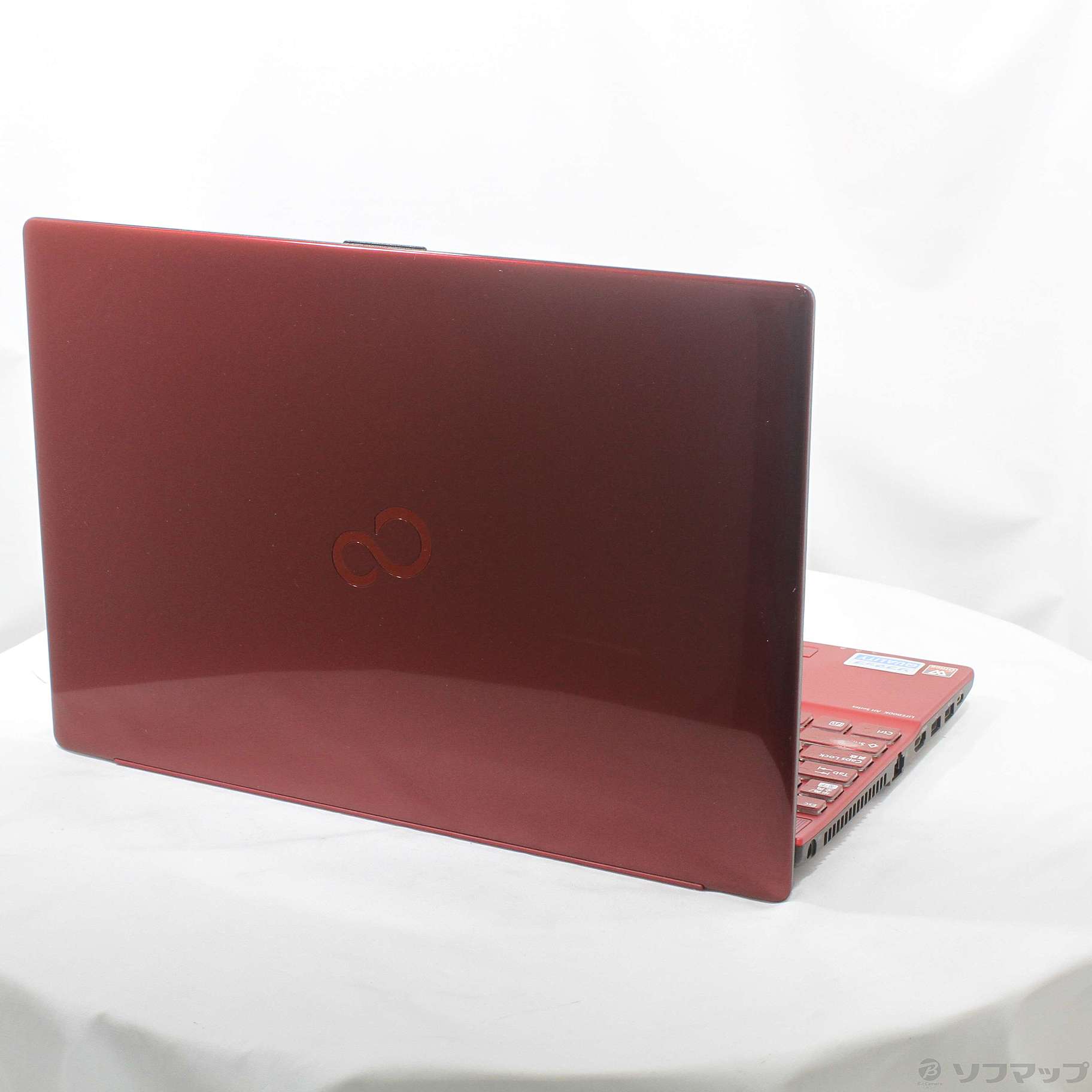 中古】LIFEBOOK AH43／E3 FMVA43E3R ガーネットレッド ［AMD-Ryzen-3