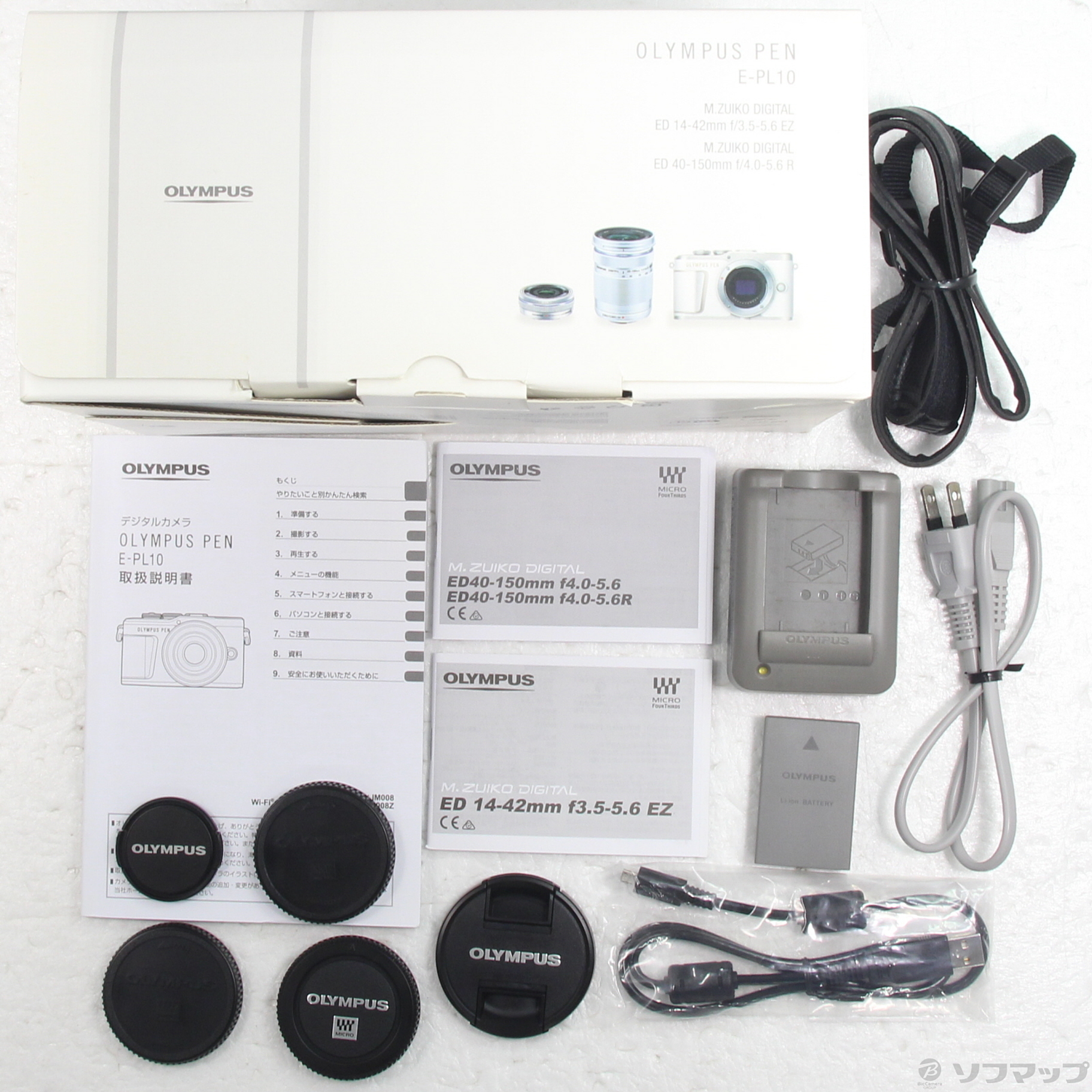 中古】OLYMPUS PEN E-PL10 EZ ダブルズームキット ブラック