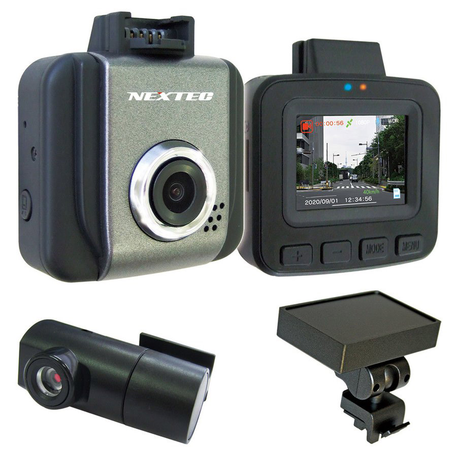 ２カメラ・ルームミラー型ドライブレコーダー NEXTEC NX-DRM22E