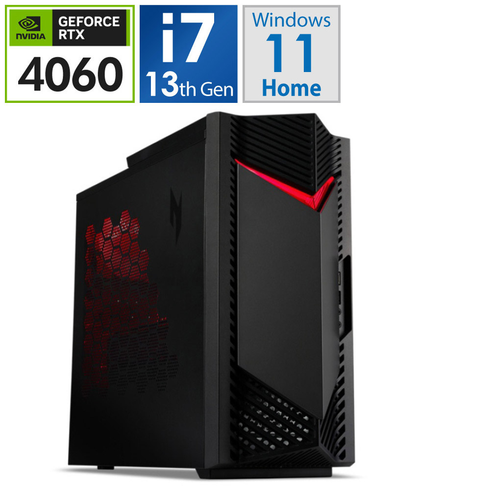 N50-650-F76T/406 ゲーミングデスクトップパソコン Nitro 50(RTX 4060