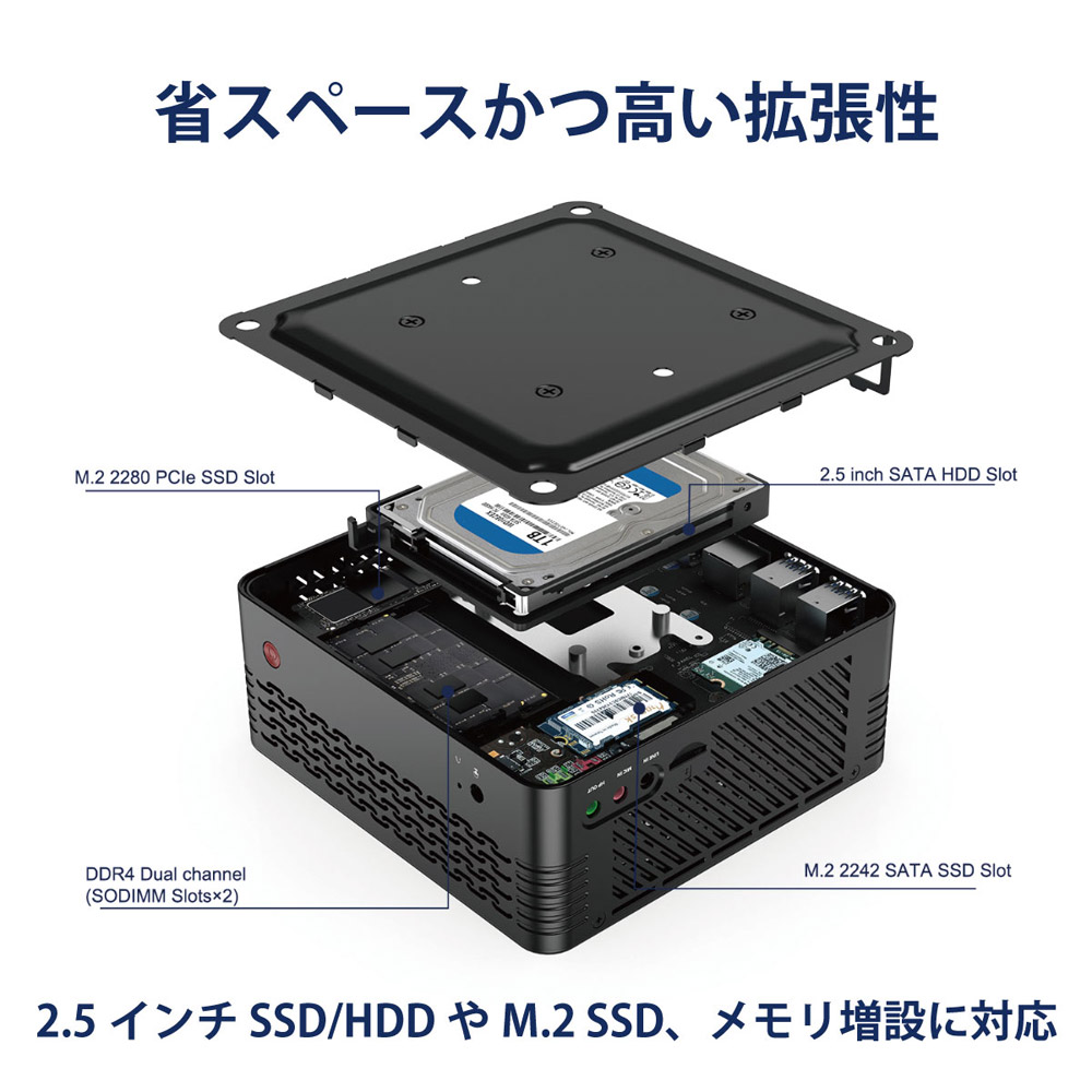 X400-8/256-W10Pro(4350G) デスクトップパソコン MINISFORUM X400 ［モニター無し /AMD Ryzen3  /メモリ：8GB /SSD：256GB /2021年2月モデル］｜の通販はソフマップ[sofmap]