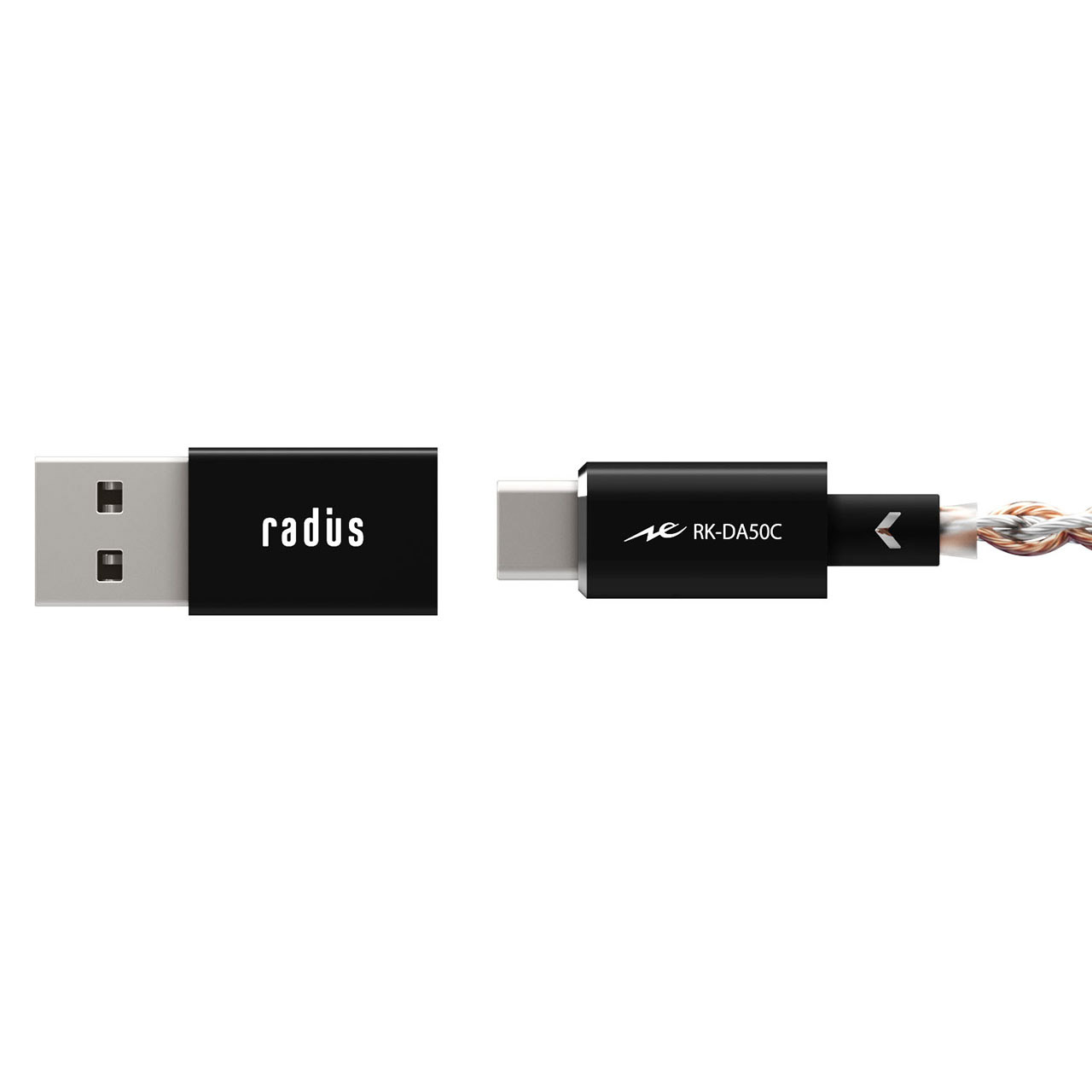 小型ポータブル DAC アンプ (USB Type C φ3.5 mm jack) ブラック RK-DA50CK ［DAC機能対応  /ハイレゾ対応］｜の通販はソフマップ[sofmap]