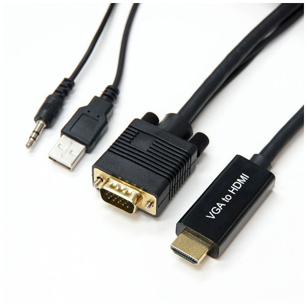 HDMI to VGA変換ケーブル2m