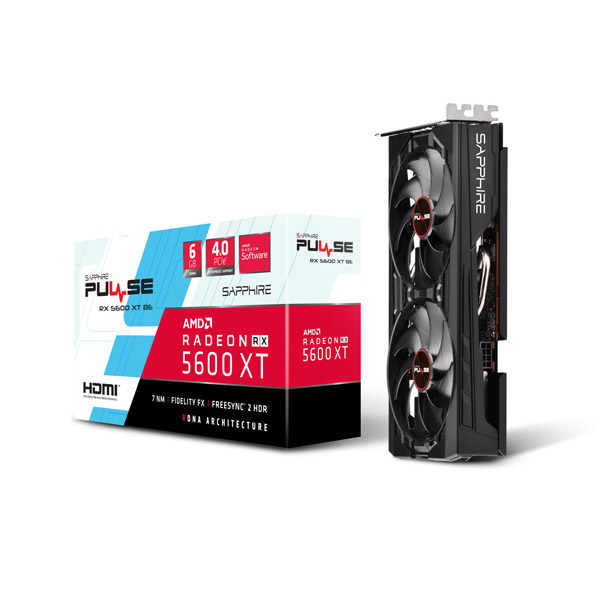 グラフィックボード PULSE RADEON RX 5600 XT BE 6G GDDR6 DUAL HDMI ...