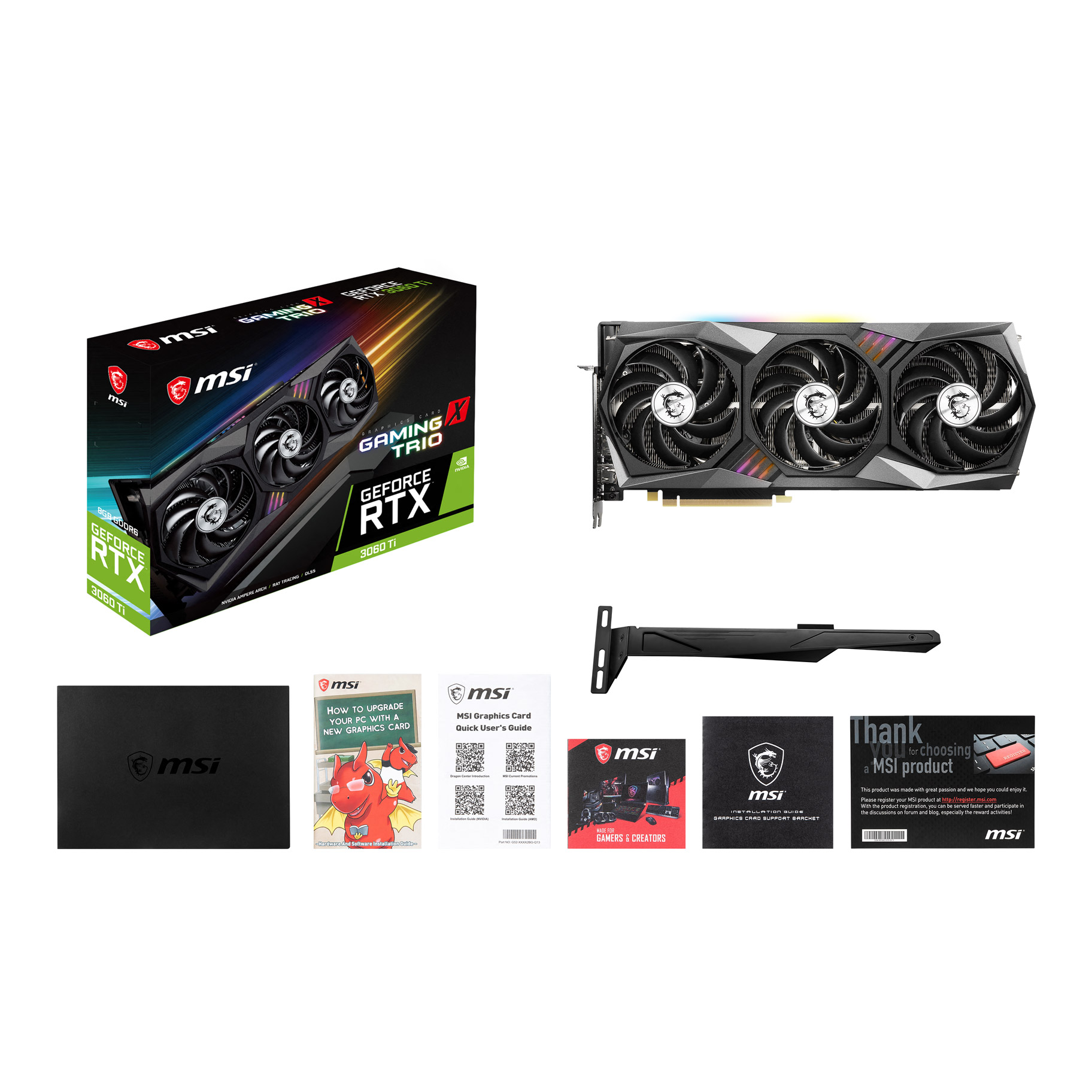 图形板GeForce RTX 3060 Ti GAMING X TRIO[GeForce RTX系列/8GB]|no