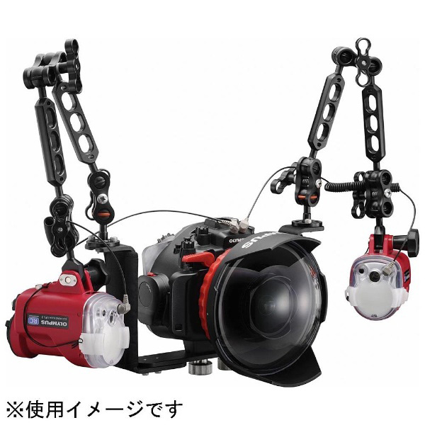 OLYMPUSカメラ　+ フラッシュ　+ ポーチ　+ CD