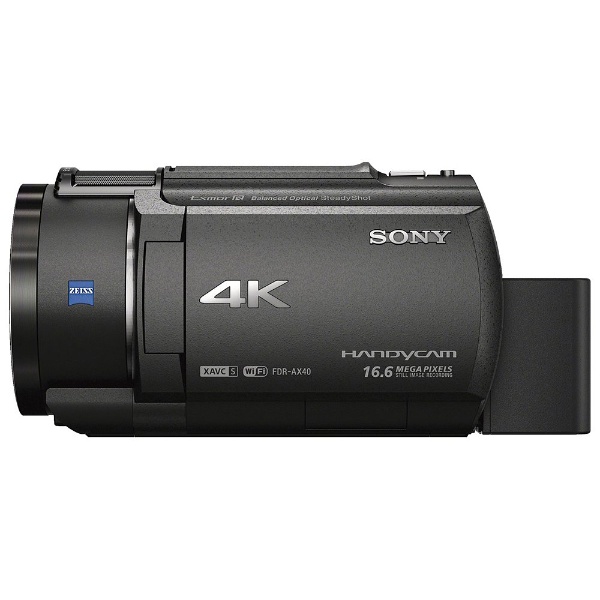 メモリースティック/SD対応 64GBメモリー内蔵 4Kビデオカメラ（ブラック） FDR-AX40(BC) FDR-AX40 ブラック ［4K 対応］｜の通販はソフマップ[sofmap]