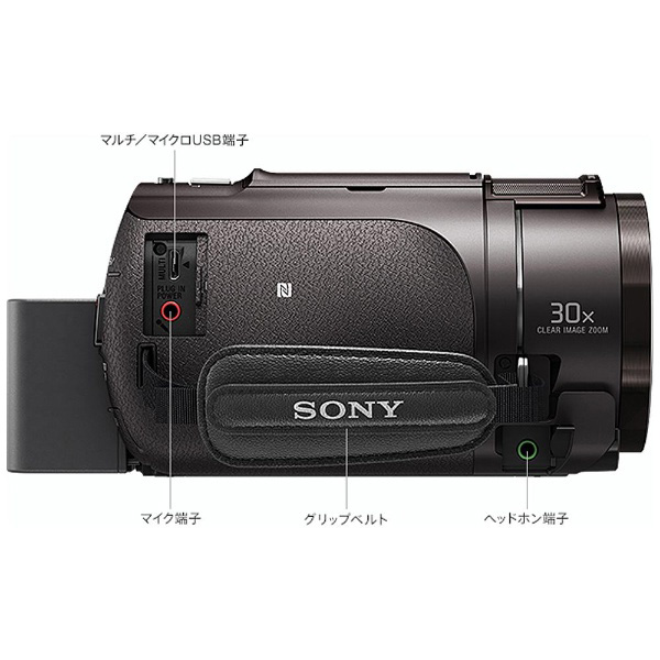 メモリースティック/SD対応 64GBメモリー内蔵 4Kビデオカメラ