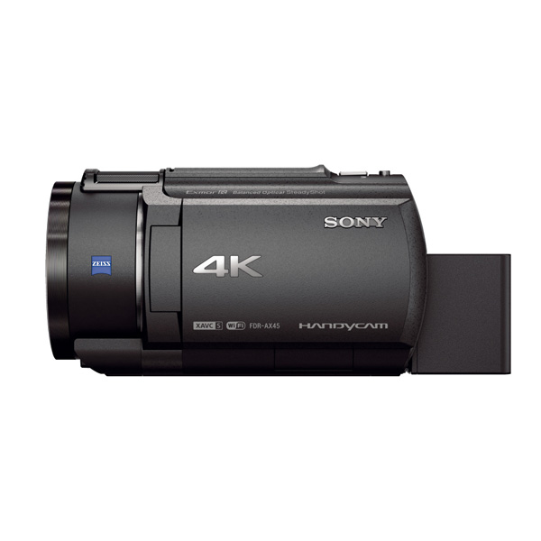 ソニー   4K   ビデオカメラ   Handycam   FDR-AX45(2018年モデル)   ブラック   内蔵メモリー64GB   光学ズ - 4