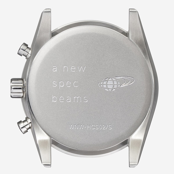 wena wrist Chronograph Solar Silver beams edition WNW-HCS02/S
