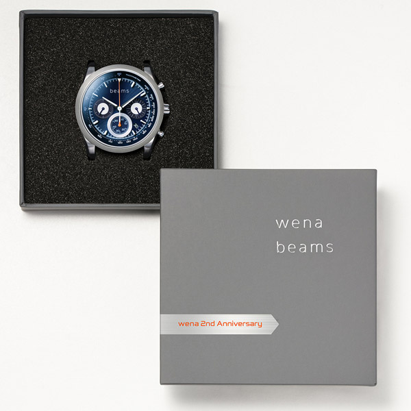wena wrist Chronograph Solar Silver beams edition　WNW-HCS02/S　 beamsモデル