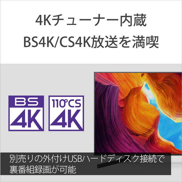 液晶テレビ BRAVIA(ブラビア) KJ-49X9500H ［49V型 /4K対応 /BS・CS 4K