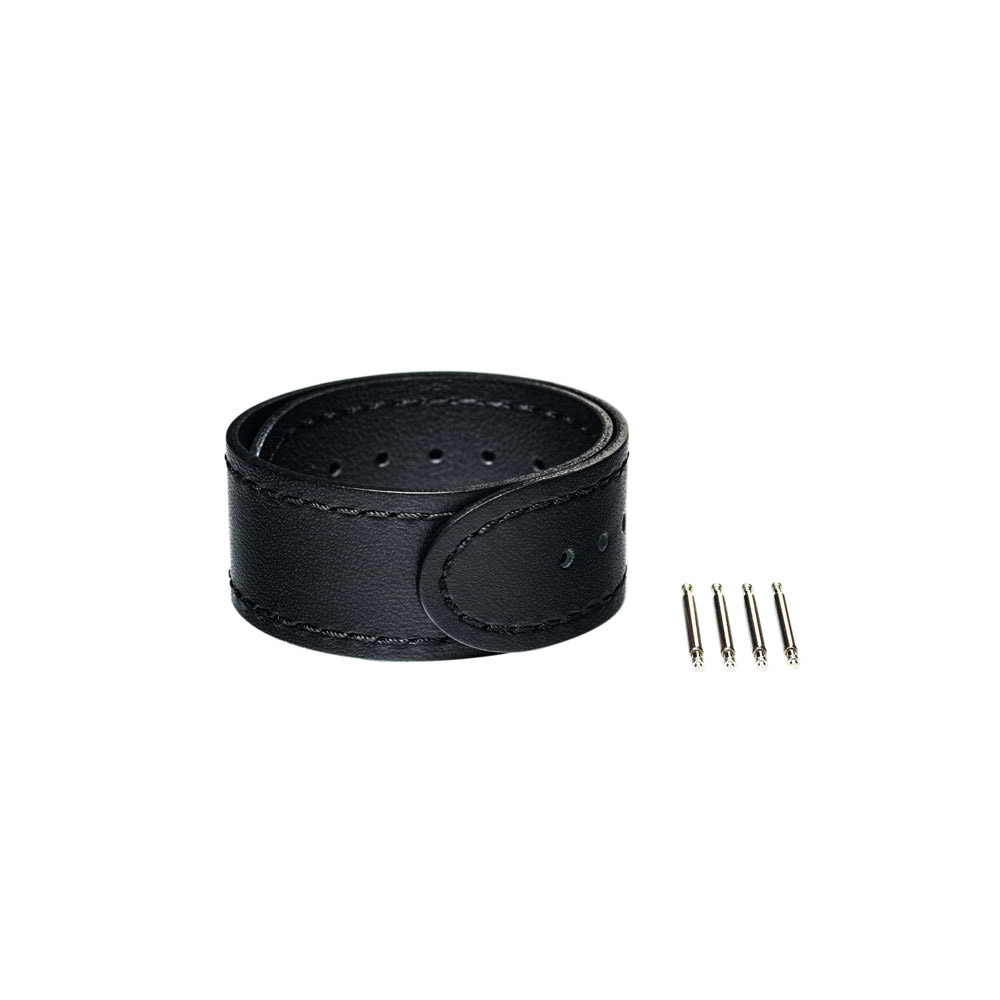 wena3専用のアクセサリー】wena 3 leather band 18mm Premium Black ...