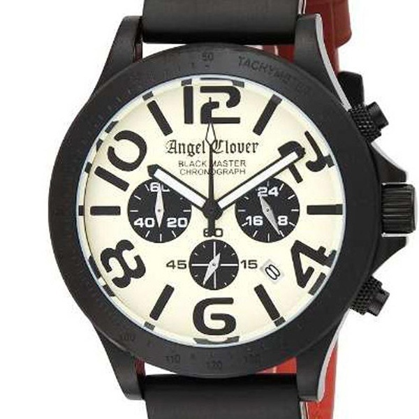 ショップClover 新品 腕時計 Angel ブラックマスターミリタリー ブラック文字盤 BM46BGD-BK 男 メンズ 未使用品 ステンレス クロノグラフ
