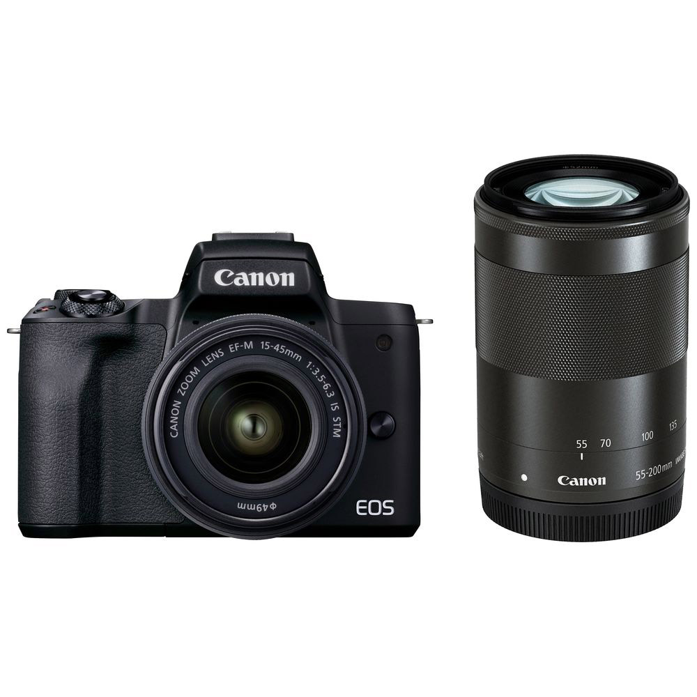 canon EF-M 55-200 15-45 IS STM wレンズセット カメラ 【楽ギフ_包装