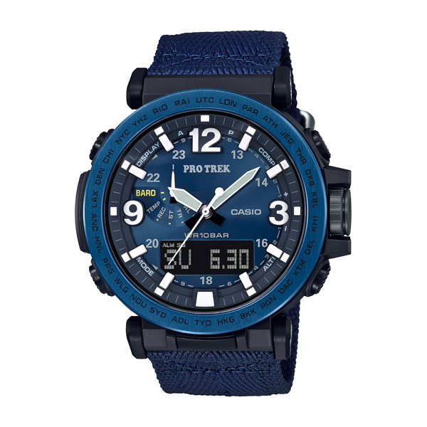 ソーラー時計］プロトレック（PROTREK） NAVY BLUE SERIES PRG-600YB