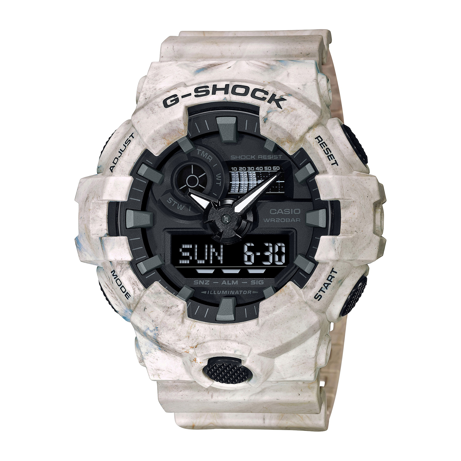 一点物》G-SHOCK 腕時計 アースカラー デジタル 20気圧防水 ライトe