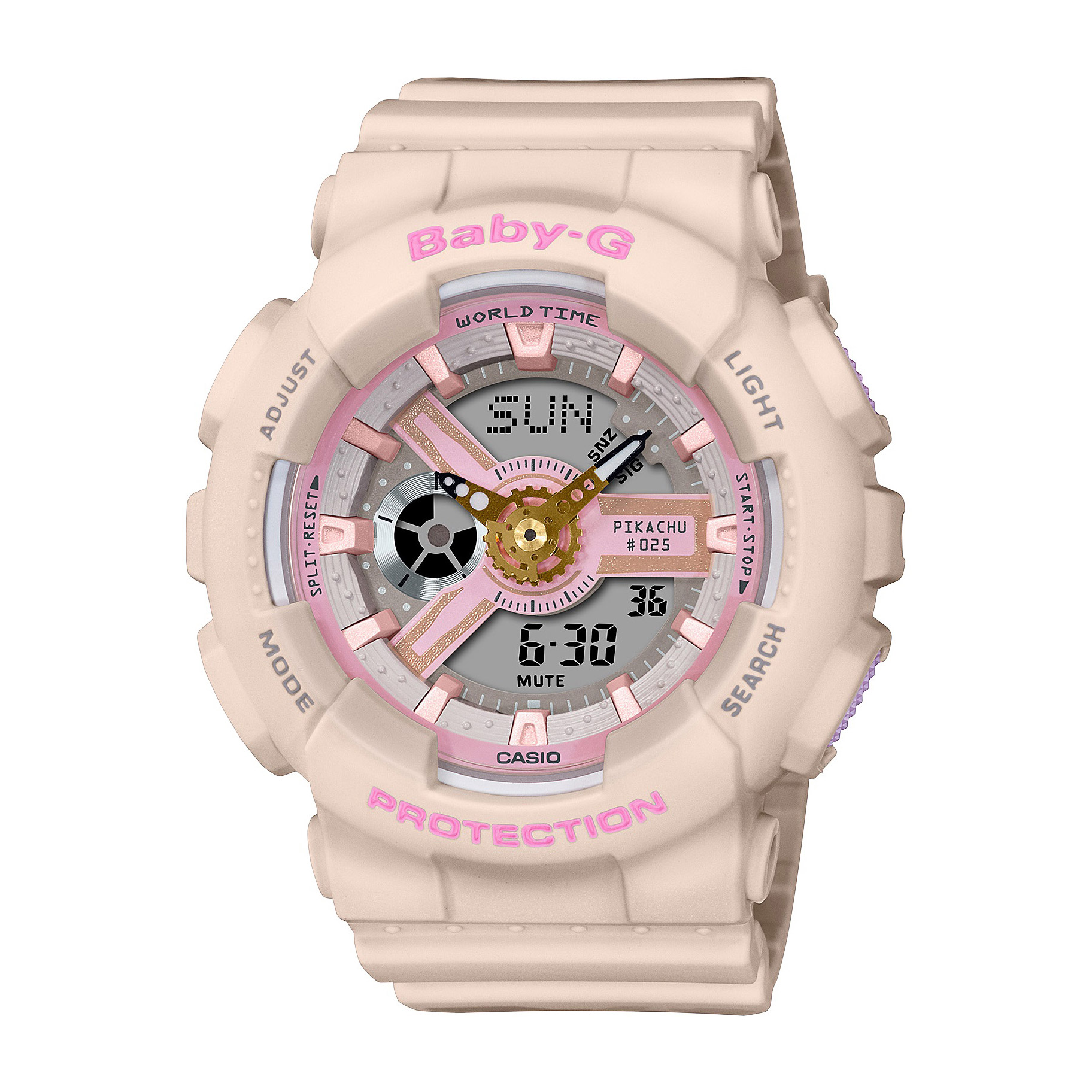 腕時計(デジタル)Baby-G ピカチュウ コラボ BA-110PKC-4AJR