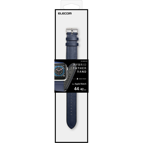 アップルウォッチ バンド ベルト Apple Watch Ultra SE 第2世代 第1世代 Series  49mm 45mm 44mm 42mm ハイブリッドレザー ビジネス ネイビー ネイビー  AW-44BDLHVNV｜の通販はソフマップ[sofmap]