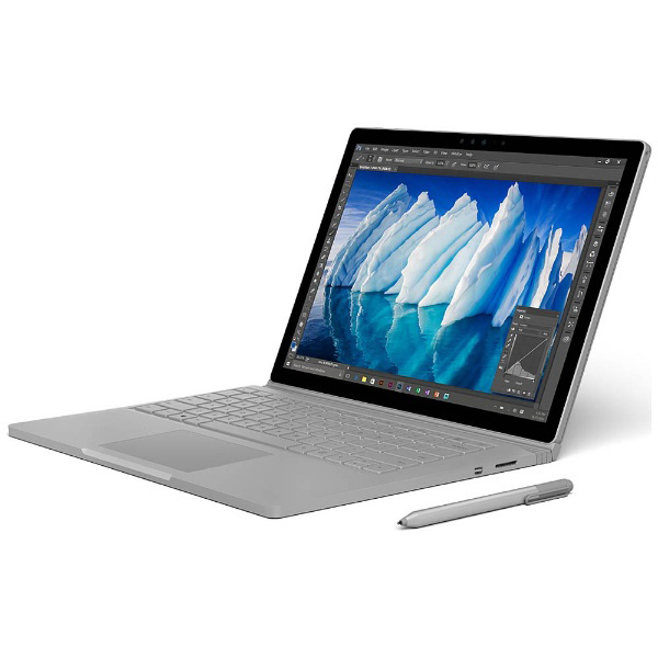 Windowsタブレット Surface book（サーフェスブック） シルバー 975-00006 ［13.5型 /Windows10 Pro  /intel Core i7 /Office HomeandBusiness Premium /メモリ：16GB /SSD：1TB ...