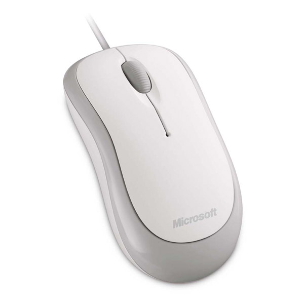 有線光学式マウス［USB・Mac／Win・3ボタン］Basic Optical Mouse P58-00072 silky white