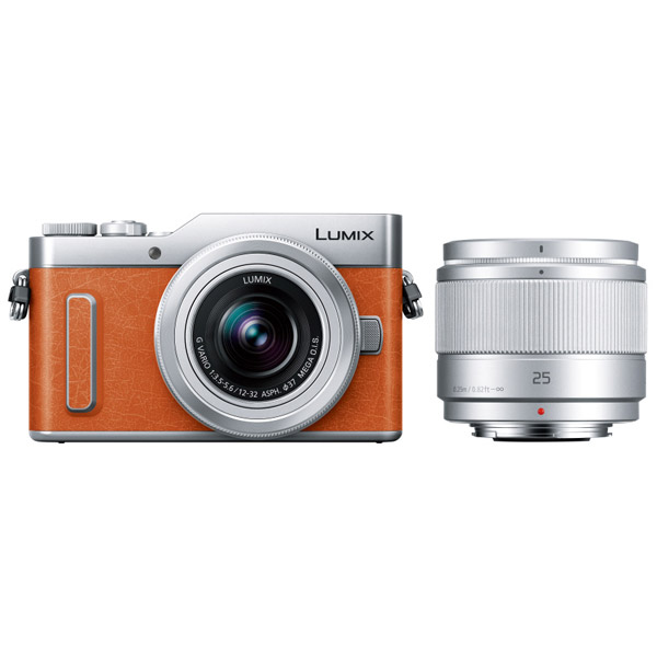 LUMIX GF10 ダブルレンズキット DC-GF10W-D オレンジ [マイクロフォーサーズ] ミラーレスカメラ 【sof001】