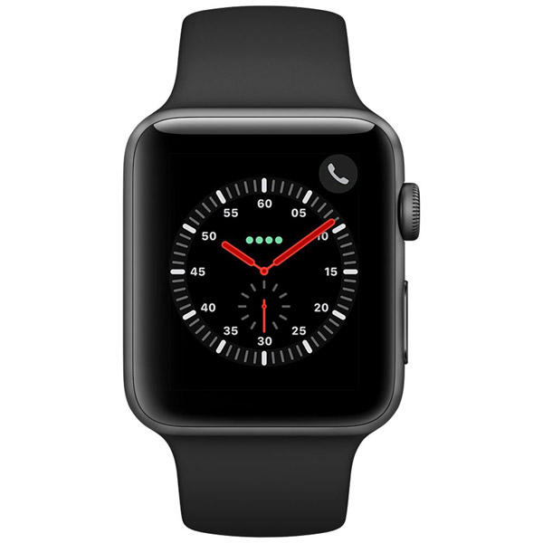 Apple Watch Series 3（GPS + Cellularモデル）- 42mmスペースグレイ