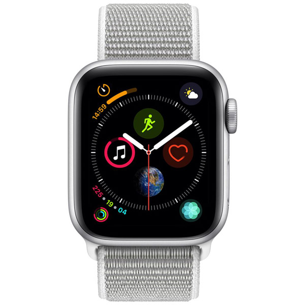 【在庫限り】 Apple Watch Series 4（GPS + Cellularモデル）- 40mm  シルバーアルミニウムケースとシーシェルスポーツループ MTVC2J/A