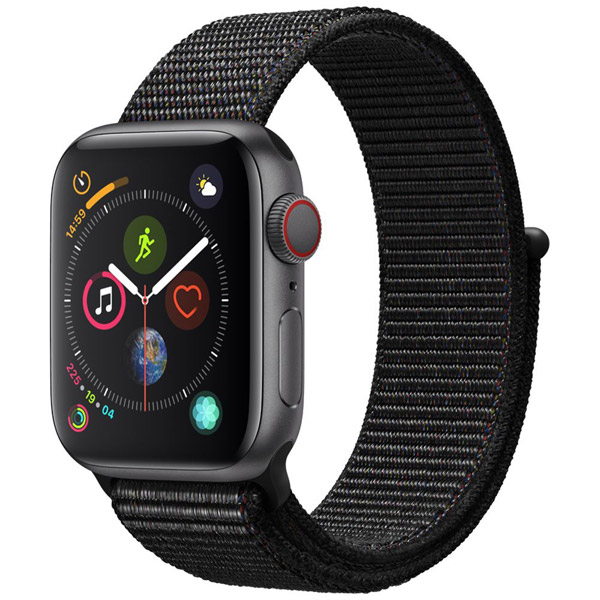 【在庫限り】 Apple Watch Series 4（GPS + Cellularモデル）- 40mm  スペースグレイアルミニウムケースとブラックスポーツループ MTVF2J/A