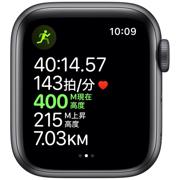 Apple Watch Series 5（GPS + Cellularモデル）- 40mm スペースグレイアルミニウムケースとスポーツバンド ブラック  - S/M & M/L MWX32J/A