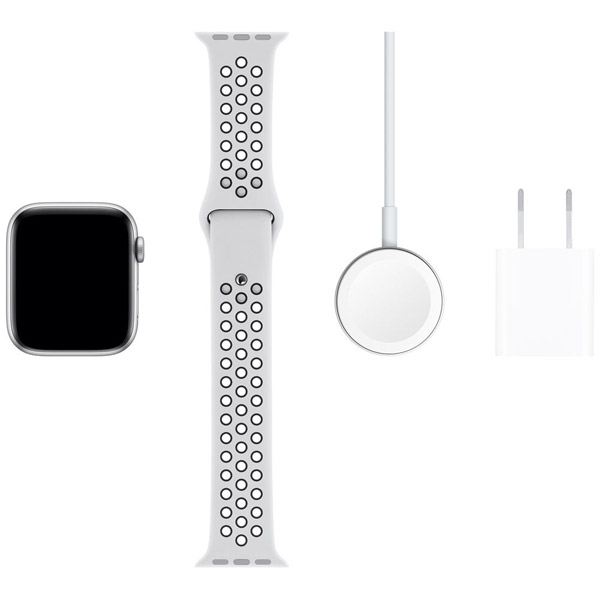 Apple Watch Nike Series 5（GPSモデル）- 44mm シルバーアルミニウム ...