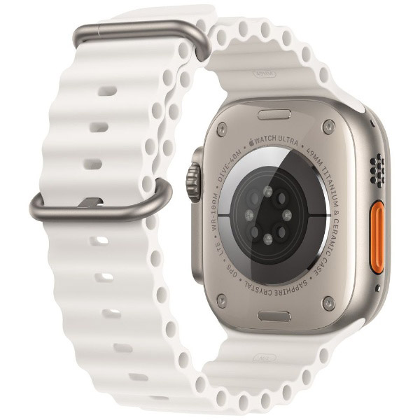 Apple Watch Ultra（GPS + Cellularモデル）- 49mmチタニウムケースとホワイトオーシャンバンド MNHF3J/A
