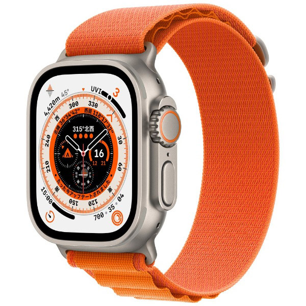 Apple Watch Ultra（GPS Cellularモデル）- 49mmチタニウムケースとオレンジアルパインループ S  MNHH3J/A｜の通販はソフマップ[sofmap]