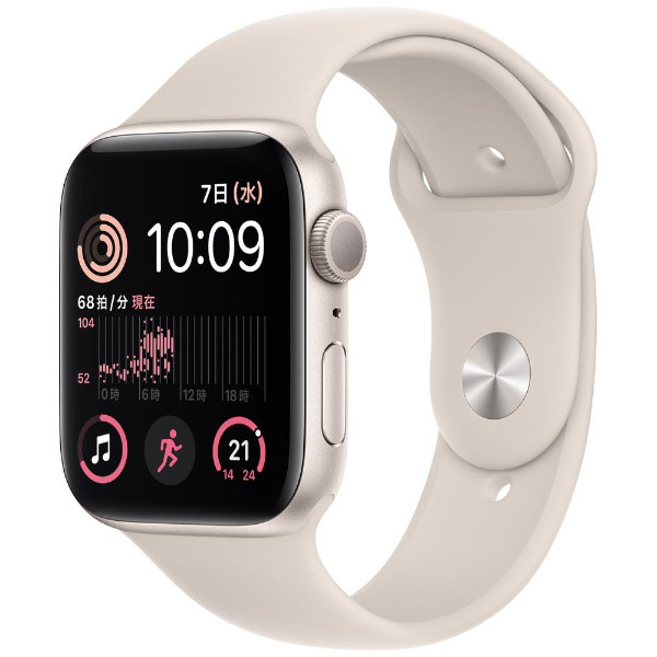 Apple Watch SE（GPSモデル）第2世代- 44mmスターライトアルミニウムケースとスターライトスポーツバンド  レギュラー｜の通販はソフマップ[sofmap]