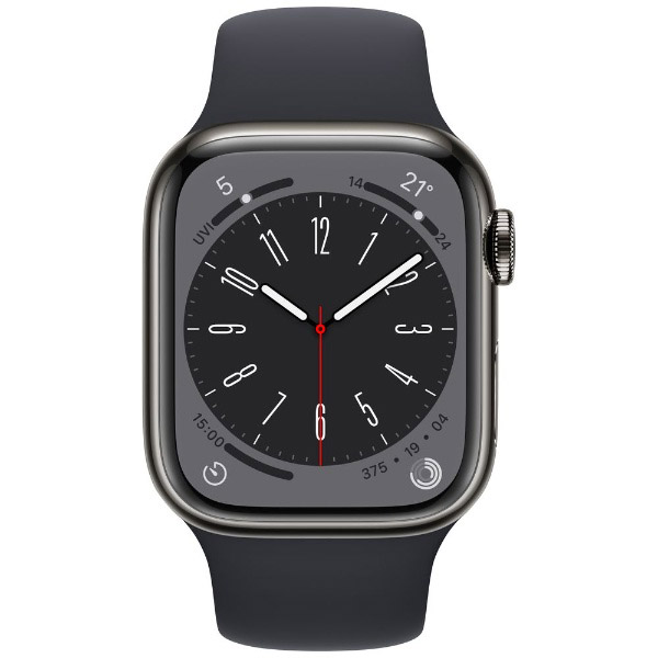 Apple Watch Series 8（GPS Cellularモデル）-  41mmグラファイトステンレススチールケースとミッドナイトスポーツバンド レギュラー MNJJ3J/A｜の通販はソフマップ[sofmap]