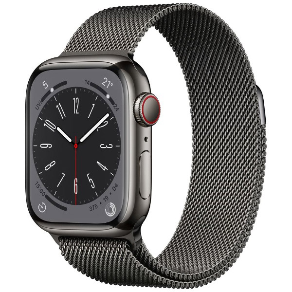 Apple Watch Series 8（GPS + Cellularモデル）- 41mmグラファイト