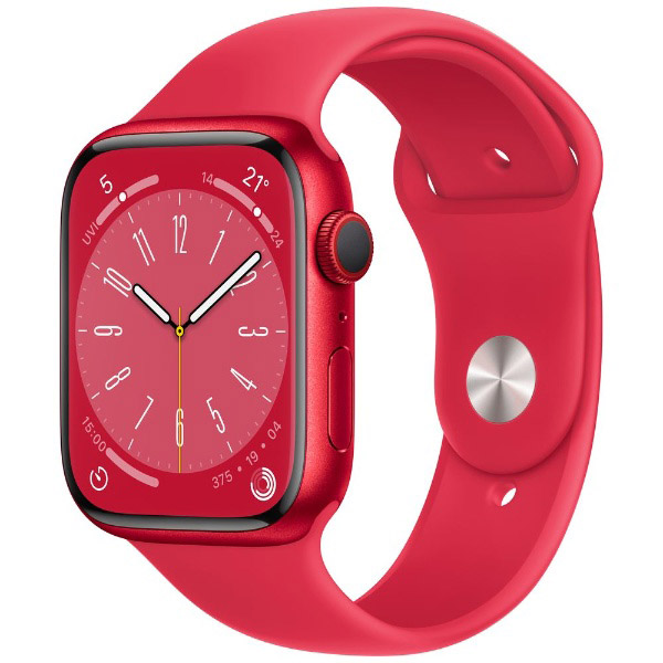 Apple Watch Series 8（GPS + Cellularモデル）-  45mm（PRODUCT）REDアルミニウムケースと（PRODUCT）REDスポーツバンド - レギュラー MNKA3J/A