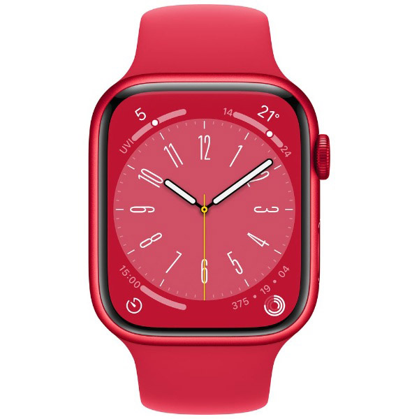 Apple Watch Series 8（GPS + Cellularモデル）-  45mm（PRODUCT）REDアルミニウムケースと（PRODUCT）REDスポーツバンド - レギュラー MNKA3J/A