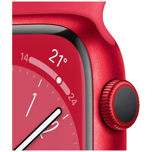 Apple Watch Series 8（GPS + Cellularモデル）-  45mm（PRODUCT）REDアルミニウムケースと（PRODUCT）REDスポーツバンド - レギュラー MNKA3J/A