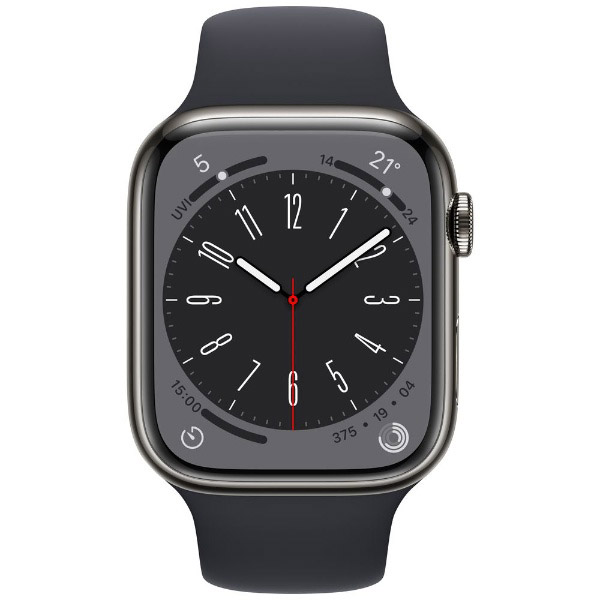 Apple Watch Series 8（GPS Cellularモデル）-  45mmグラファイトステンレススチールケースとミッドナイトスポーツバンド レギュラー MNKU3J/A｜の通販はソフマップ[sofmap]