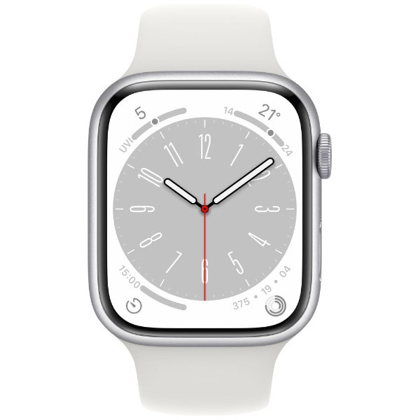 Apple Watch Series 8（GPS + Cellularモデル）- 45mmシルバー