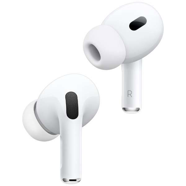 AirPods Pro（第2世代） MQD83J/A ［2022年9月発売モデル /リモコン・マイク対応 /ワイヤレス(左右分離)  /Bluetooth /ノイズキャンセリング対応］