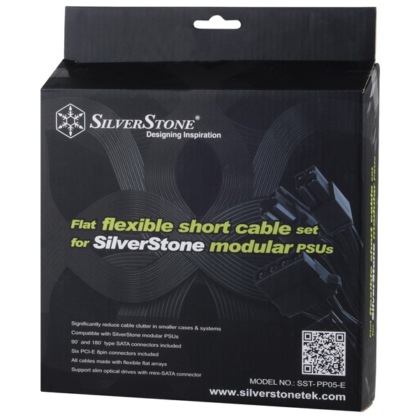 Silverstone PP05-E Flexible Short Cable Set for Silverstone Modular Power Supply 