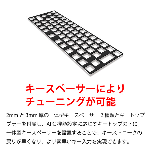 REALFORCE R2 SA for Mac / R2SA-JP3M-WH 有線キーボード 静音/APC機能