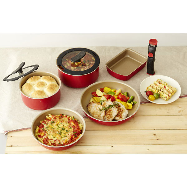 evercook fit 鍋・フライパンセット 8点セット エバークック 取っ手が