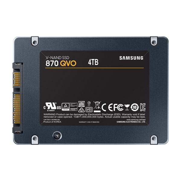 SAMSUNG SSD 870QVO MZ-77Q4T0B/IT 4TB 新品PC/タブレット