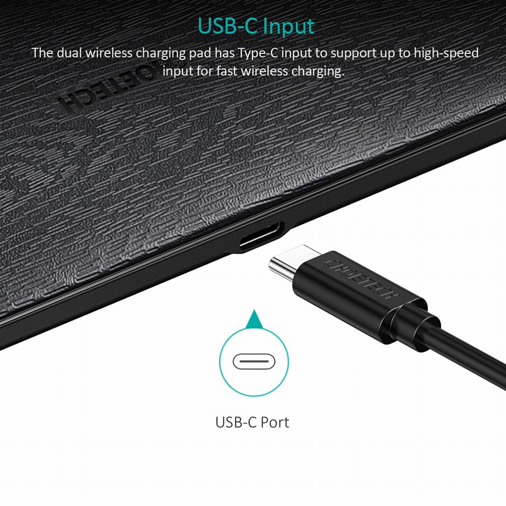 ワイヤレスチャージャー 5コイル式 2台同時充電可能 Qi認証 急速