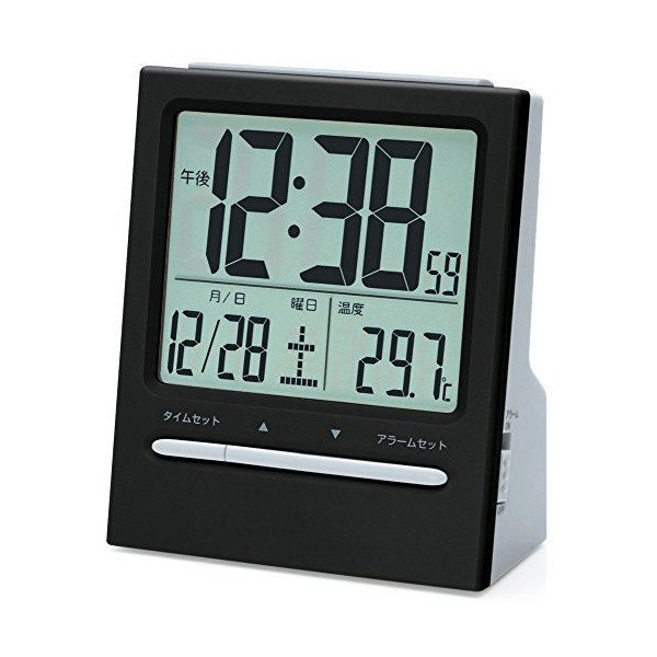 大画面デジタル目覚まし時計 Na 911 ブラック の通販はソフマップ Sofmap